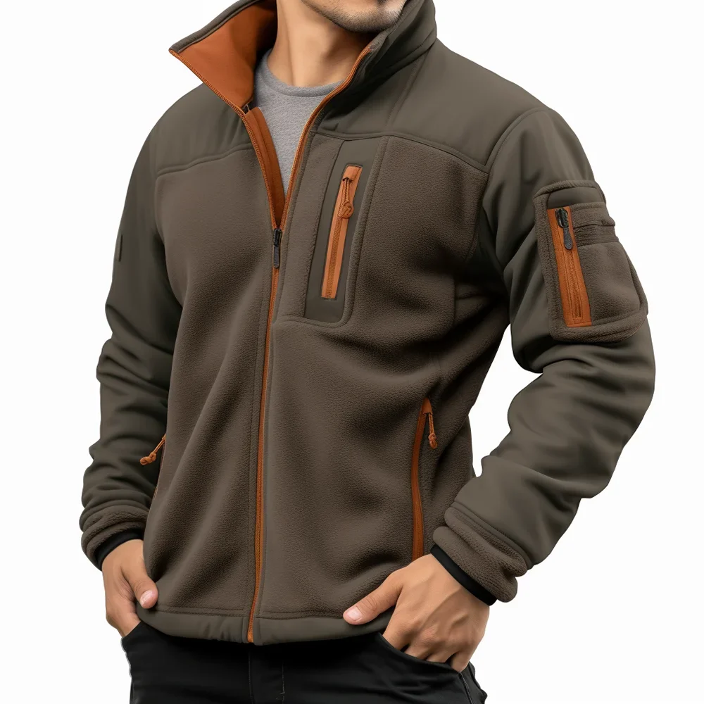 

Men's Vintage Fleece Jacket with Mesh Lining