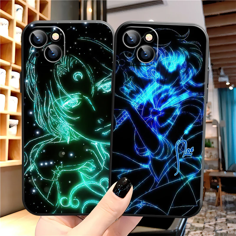 

Sailor Moon Girl Anime Phone Case For iPhone 11 12 13 Pro MAX 7 8 6 6S Plus SE 2020 X XR XS MAX 13 12 Mini EVA Carcasa Soft TPU