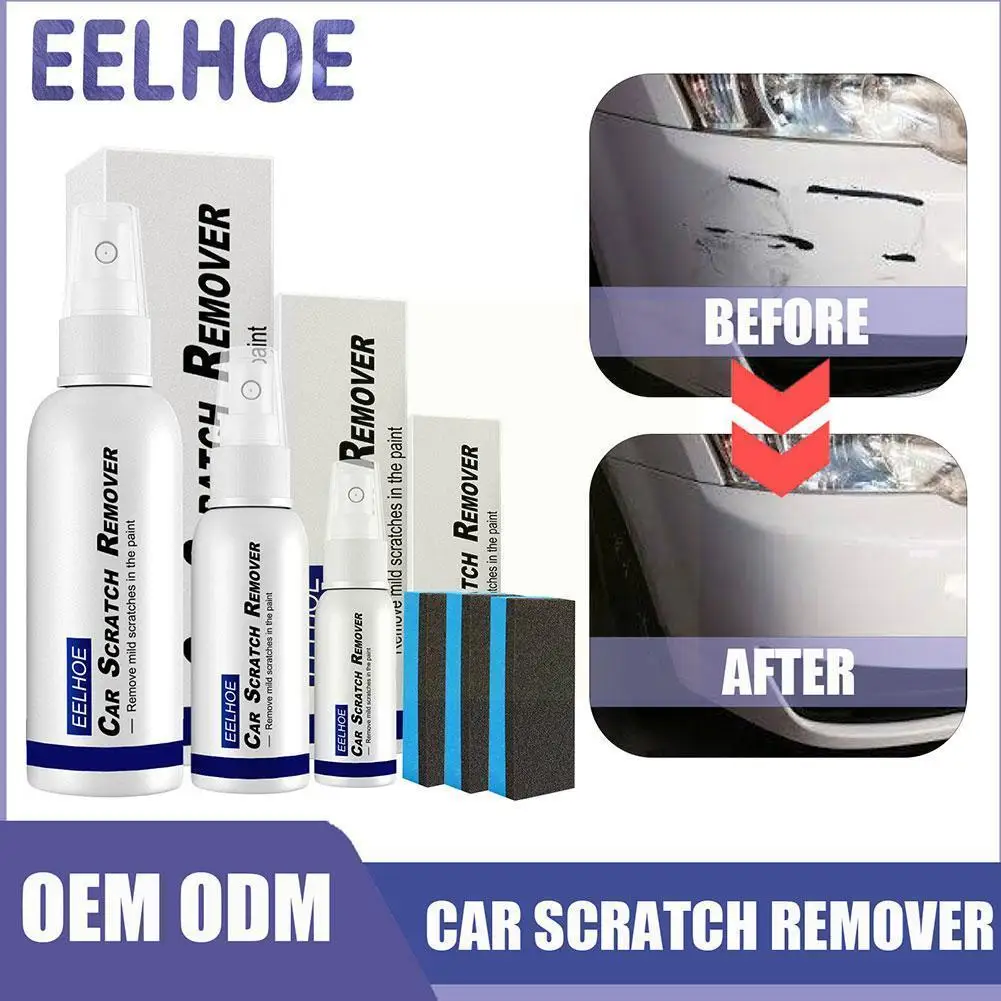 

New Car Scratch Remover Spray With Sponge Anti Scratch Ceramic Coat Care Glass Crystal Super Glass Coating Hydrophobic U1a7