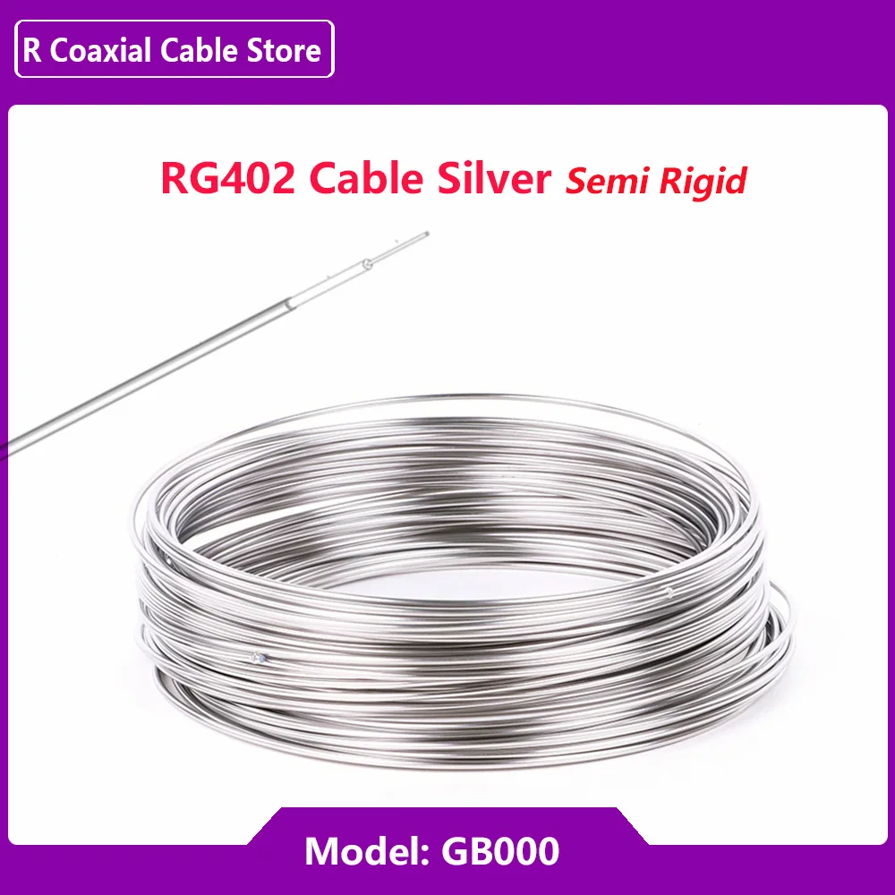 

Фотолюминесцентный кабель, полустальная проволока 50-3 RF, коаксиальный кабель RG402 SFT-50-3, тройной сплав с медным покрытием, 50-3, с низким уровнем затухания 141