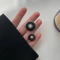 small fragrant celebrity wind button jacket decorative buttons pearl buckle tweed sub button metal cardigan diy craft 6pcslot