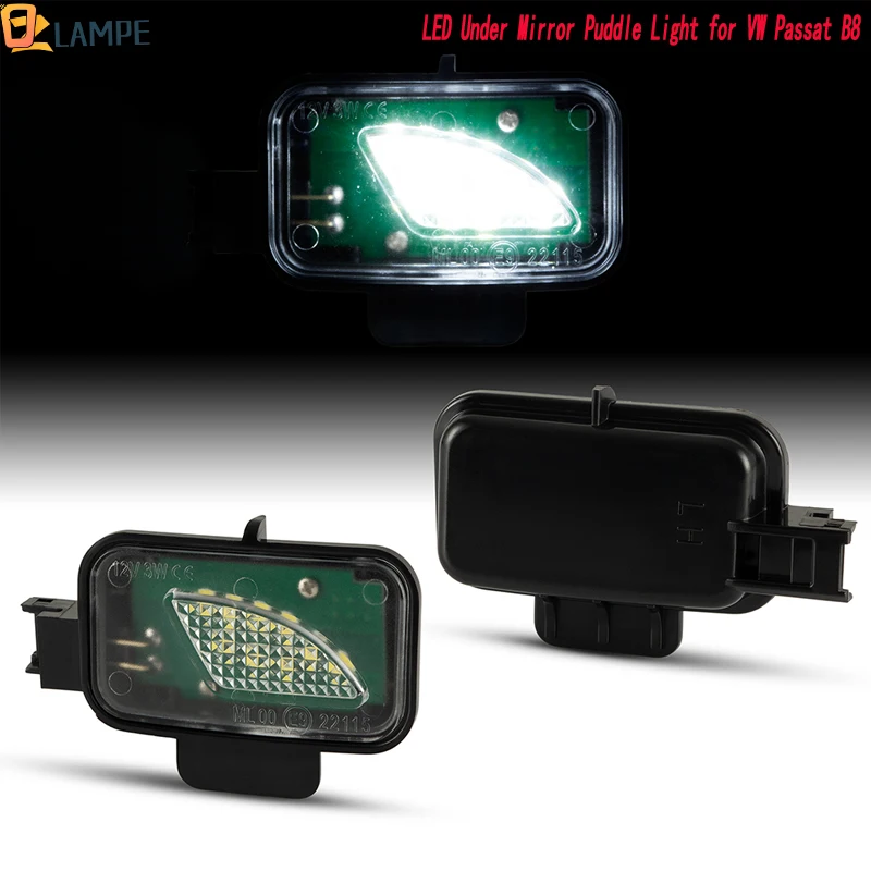 

2 шт., 6000K, белая задняя зеркальная лампа