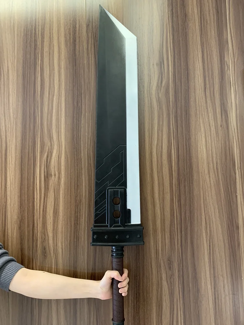 Модель ножа безопасности 1:1 Sword Cosplay Final Fantasy 7 VII Cloud Strife Buster Remake PU Zack Fair Weapon, длиной 108 см.