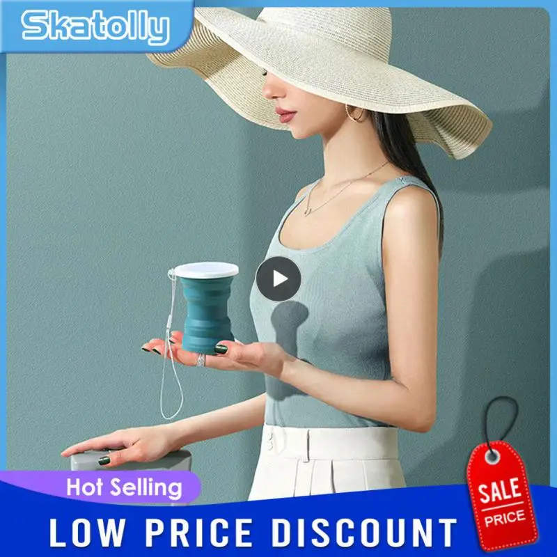 Silicone Foldable Cup With Lid For Hot Water Water Cup High Temperature Collapsible Cups Water Bottle Mugs Thermal Water Bottle