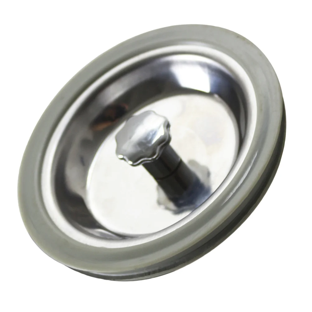 

1pc Sink Plug Stainless Steel 82mm Tub Stopper Sealing Cover Drain Plug Replacement Cover
