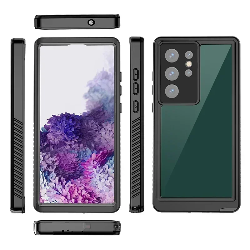 

Shellbox IP68 Waterproof shell Samsung Galaxy S23 FE Full Cover S23 Ultra+Plus S21 S20 Scratch resistant bottom shell diving out