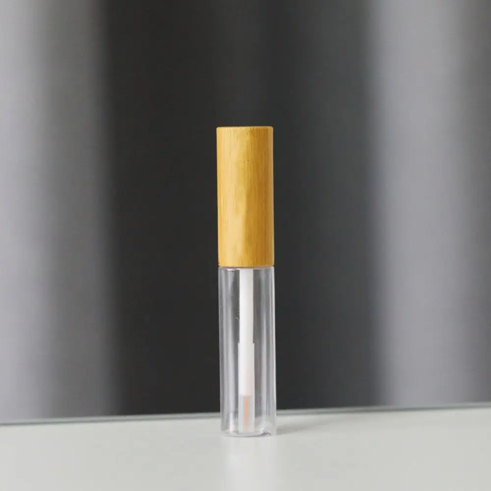 С кистью контейнер для туши бамбуковая крышка флаконы бутылка тюбик блеска губ