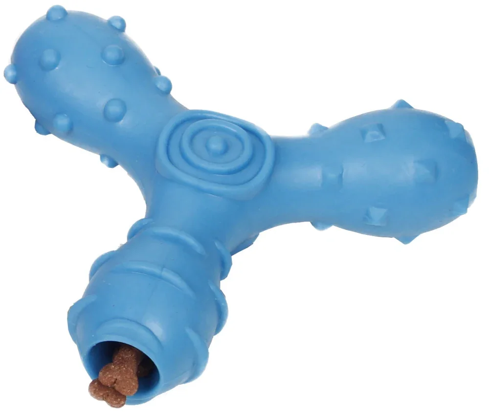 

Pet Life ® 'Tri-Chew' Treat Dispensing and Chewing Interactive TPR Dog Toy