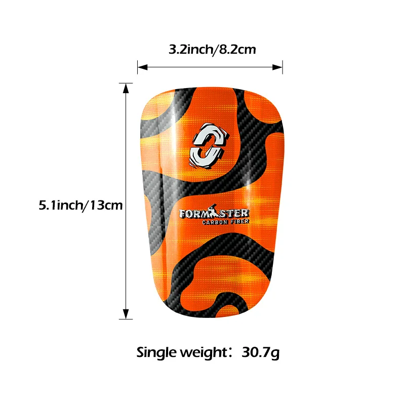 Oupower-Carbon Fibre Soccer Щитки для голени Сверхлегкие Дышащие Профессиональные