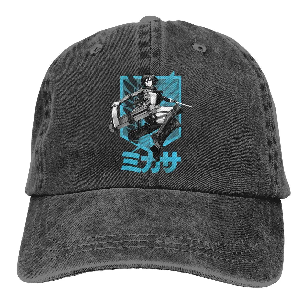 

Mikasa Ackerman (dark) Baseball Cap cowboy hat Peaked cap Cowboy Bebop Hats Men and women hats