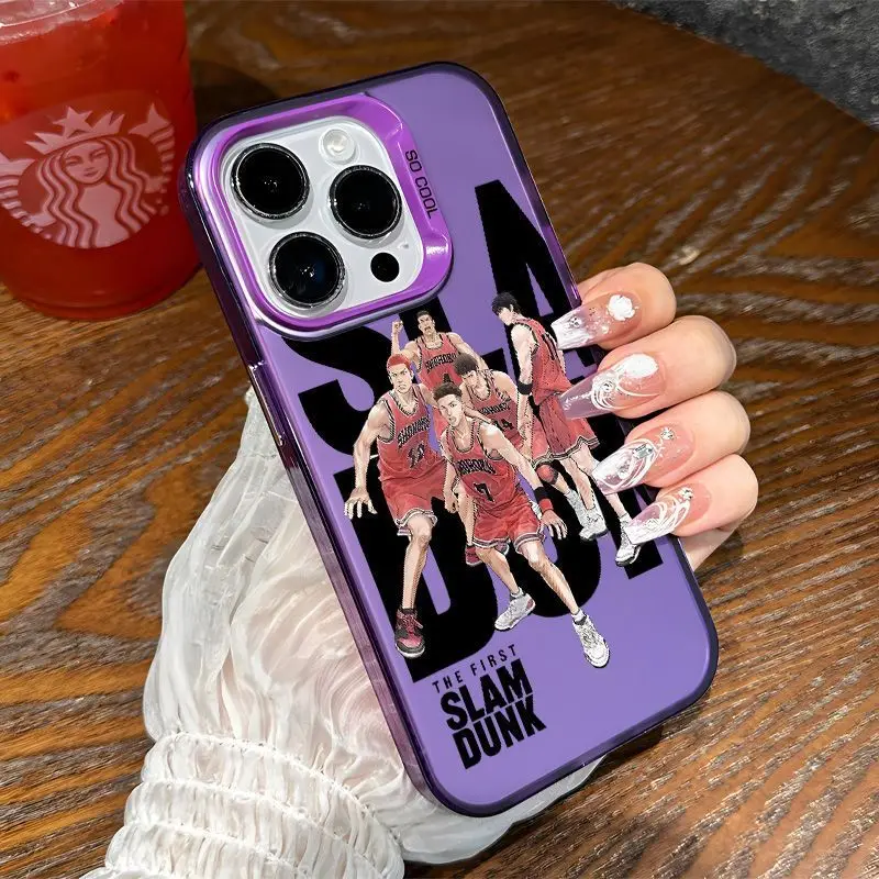 Чехол для телефона Slam Dunk Cartoon Basketball Huawei P30 P40 Mate 30 40 Pro Nova 7 Honor 50 с линзами Creative Border Matte