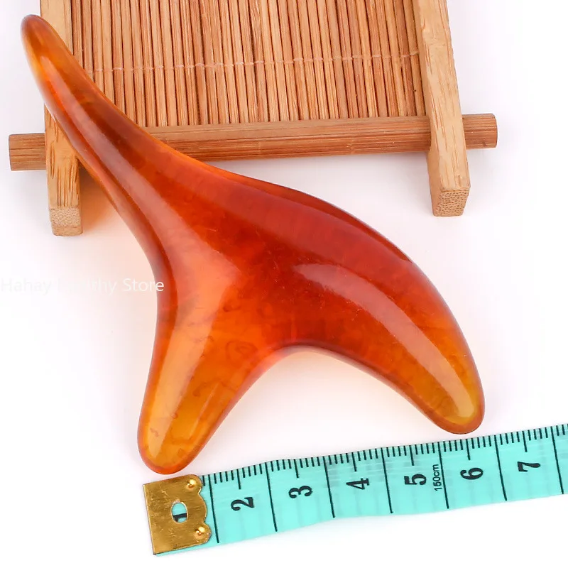 Массажная Палочка из янтарной смолы воск треугольной формы для массажа ног