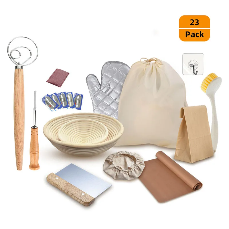 

Корзина для брожения хлеба из ротанга со съемным вкладышем, 1 набор