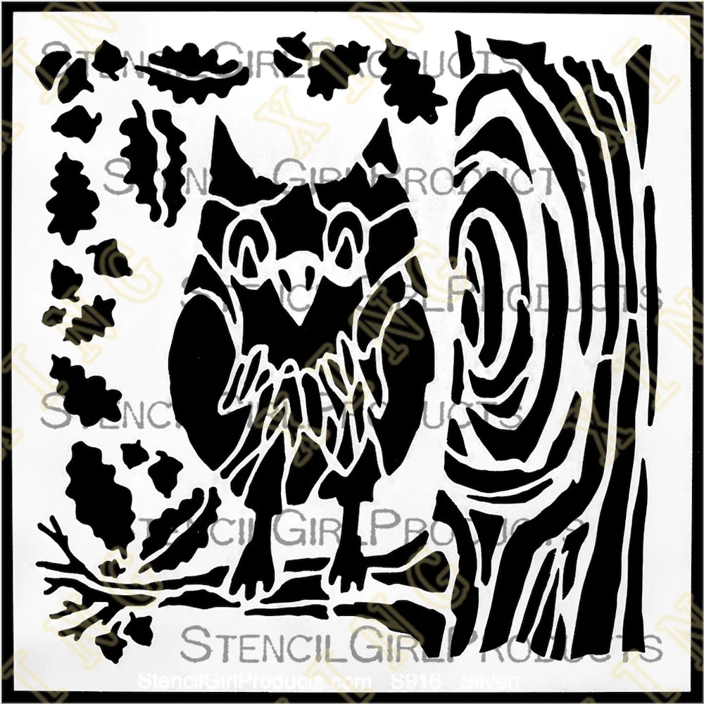 

New Owl and Acorns Diy Embossing Paper Card Template Craft Layering Stencils for Walls Painting Scrapbooking Stamp Album Decor