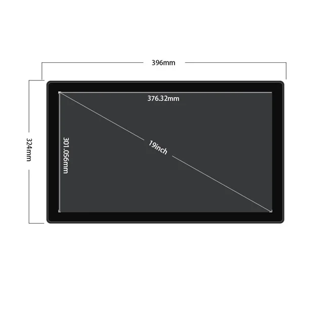 

Industrial 10 Touch Point 19 Inch Capacitive touchscreen Open Frame Touch Screen Monitor computer panel pc