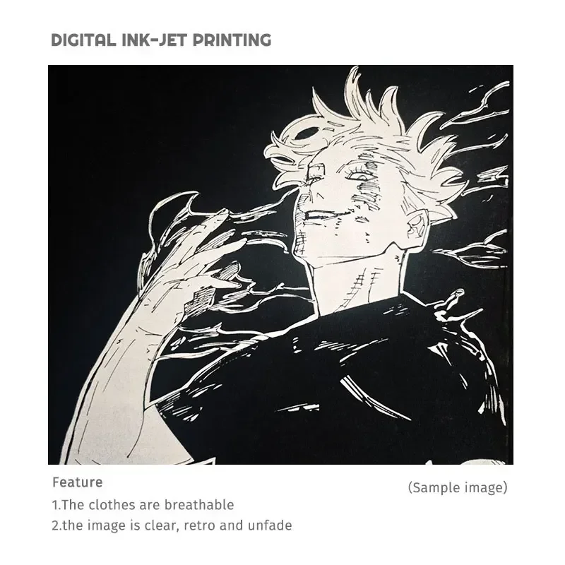 Футболка билибили с аниме J-juютсу K-Kaisen винтажные Промытые футболки Gojo Saturo