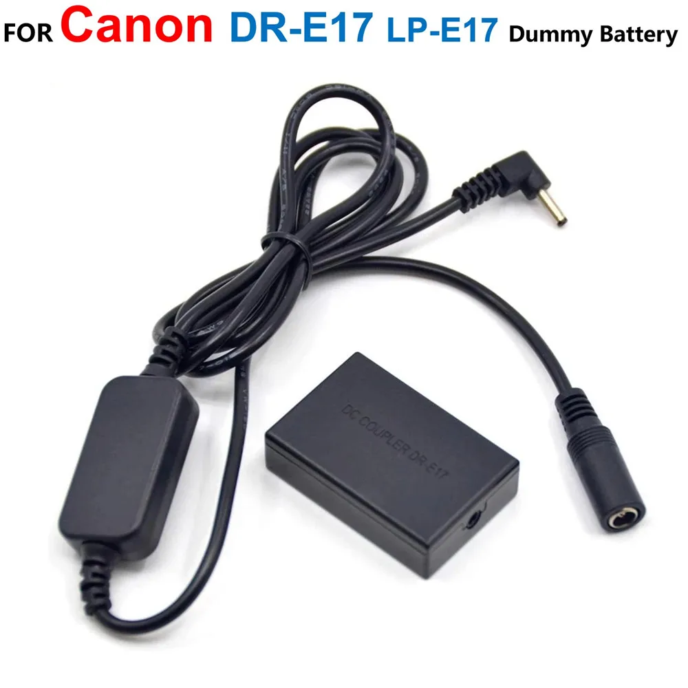 

DR-E17 DC Coupler LP-E17 Fake Battery+ACK-E15 12V-24V Step-Down Power Cable Adapter For Canon EOS M3 M5 M6 EOS-M3 EOS-M5 EOS-M6