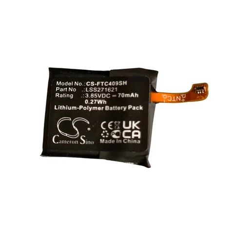 Аккумуляторная батарея LSS271621 для умных часов Fitbit Charge 3, FB409, 3,85 В, 70 мАч