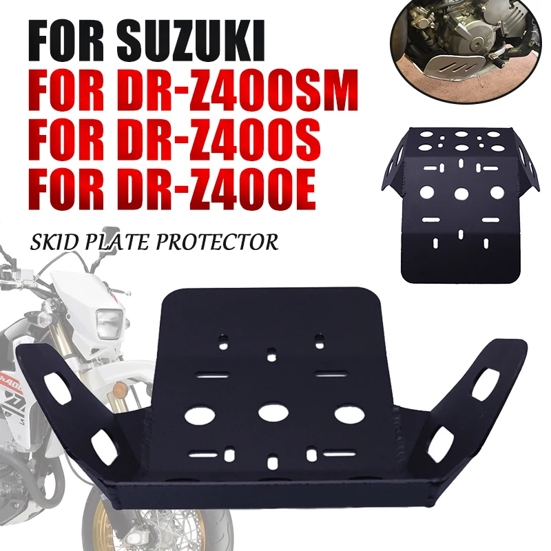 Enlarge For Suzuki DR-Z400SM DR-Z400S DR-Z400E DR-Z 400SM DRZ 400S DRZ 400M Motorcycle Engine Belly Pan Skid Plate Guard Cover Protector