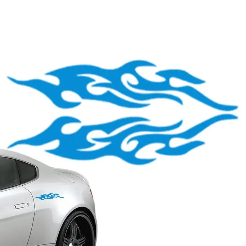 

Car Flame Decals Sunproof Cool Flame Sticker 2PCS Car Accessories Anti Fade Flame Decal For Trucks Pickups Sedans Cars