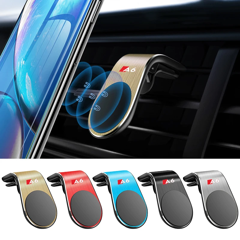 

Car Phone Holder In Car Mobile Support Magnetic Bracket Mount Stand Auto Accesories for Audi Sline A6 S5 S4 S3 Q7 Q5 Q3 TT A8 A7