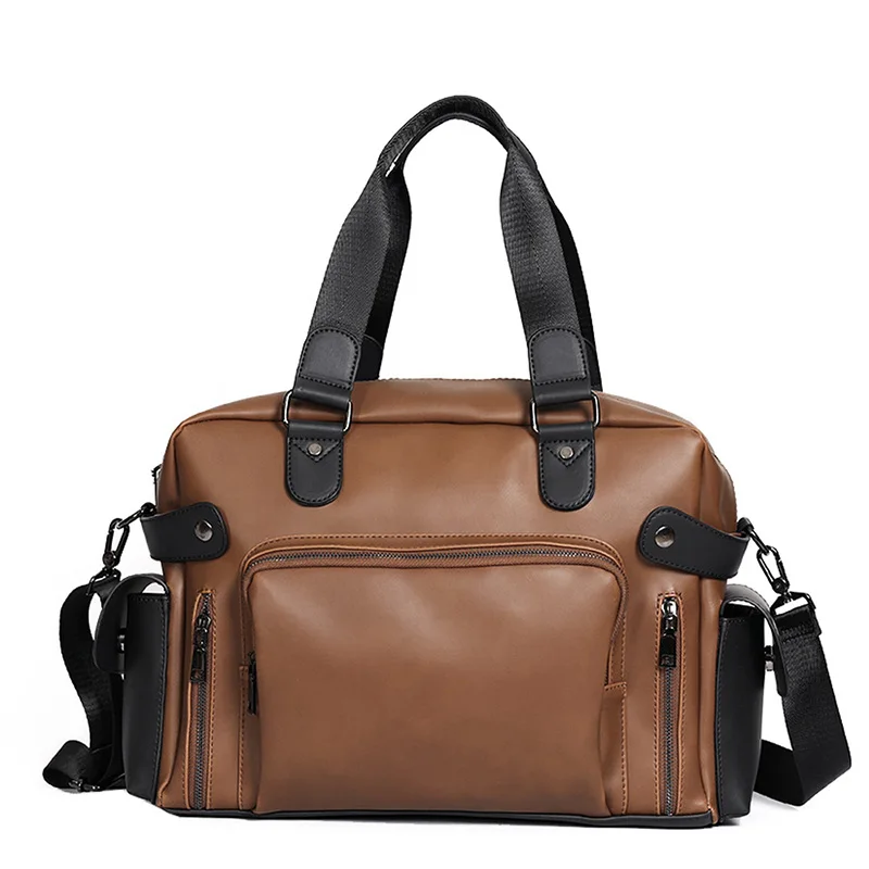 

2022 New Business Travel Bag Classic Handbag pu Leather Men Shoulder Bags Male Briefcase Tote Luggage Computer Bag sac a main