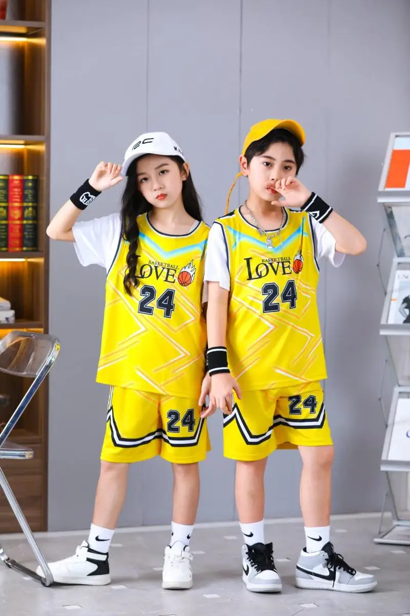 

2023 New Design Cheap Sublimation Reversible Custom Kids Basketball Jerseys Children's Uniforms Customized Baby Clothes