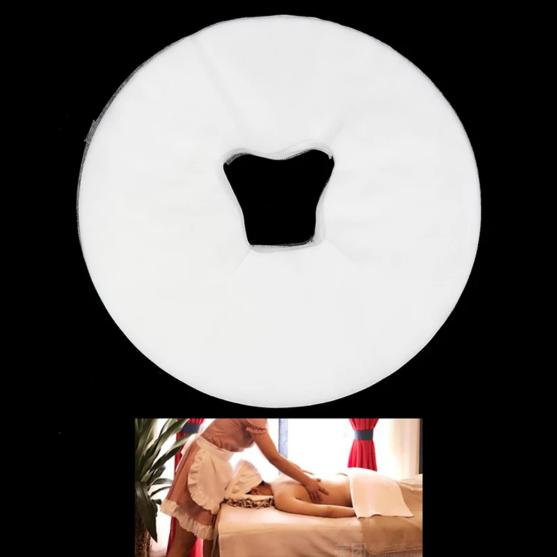 

100Pcs Disposable Massage Table Sheets Headrest Pads Face Pillow Cover Cushion Cover Massage Face Cradle Table Head Rest Covers