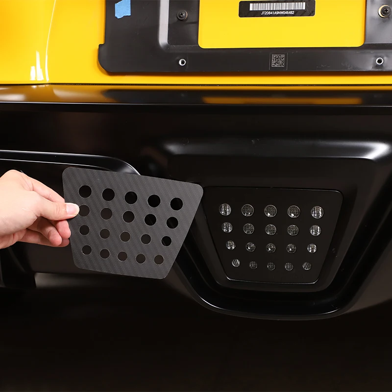 For Toyota GR Supra MK5 A90 2019-2022 Stainless Carbon Fiber Car Rear High Brake Light Word Mark Sequin Sticker Car Accessories