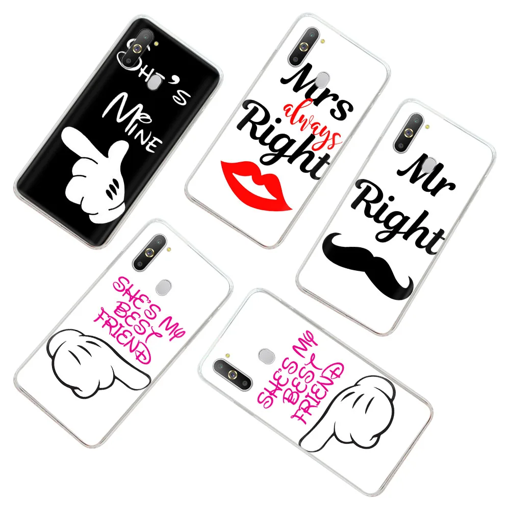 King Queen парные влюбленные прозрачные мягкие фотообои для VIVO Y01 Y02 Y02S Y16 Y22S Y35 X80 V25 V25E