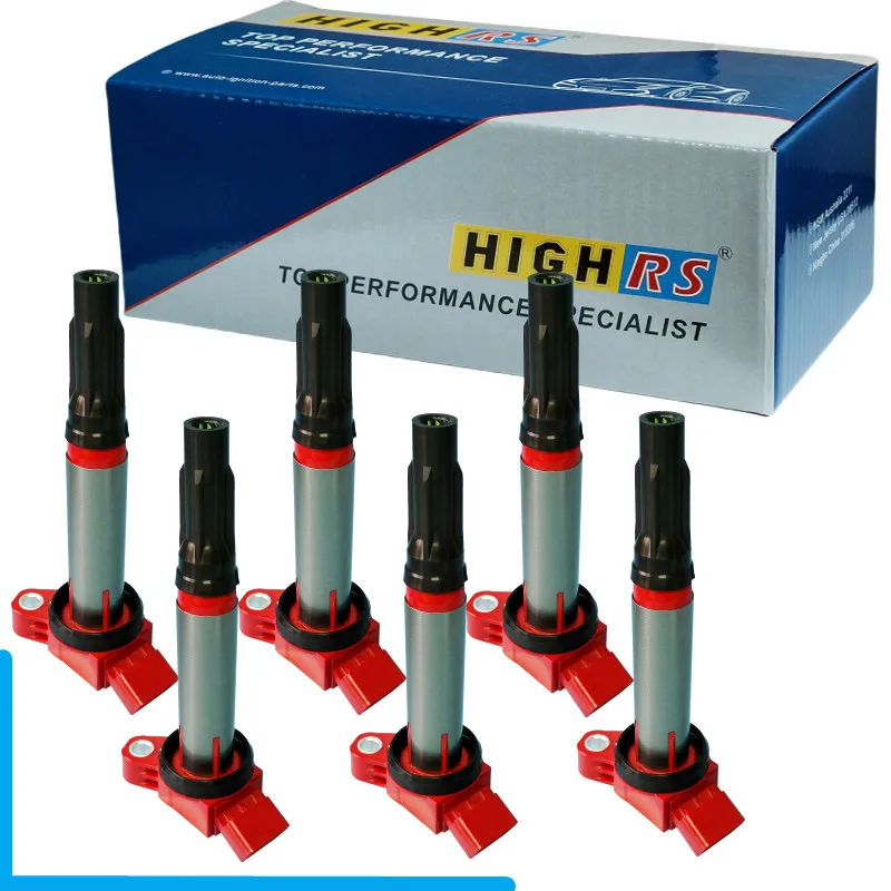 

6-производительная катушка зажигания для Lexus ES350 XV40 XV60 RX350 AL10 XU30 RX450h LOTUS EVORA 3.5L V6 2GR-FE 2GRFE 90919-02255