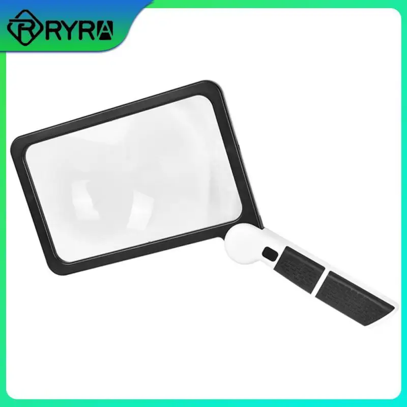 

Square Magnifier For Reading Led Foldable Reading Lens Dimmable 2x For Elderly Acrylic Fresnel Lens Magnifying Glass Light