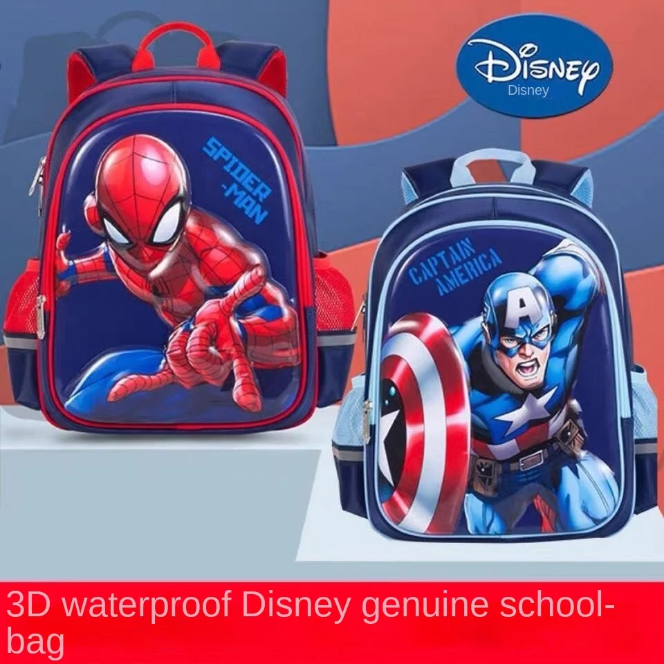 

Disney students schoolbag Spider-Man load reduction spine protection large capacity waterproof lightweight shoulder backpack