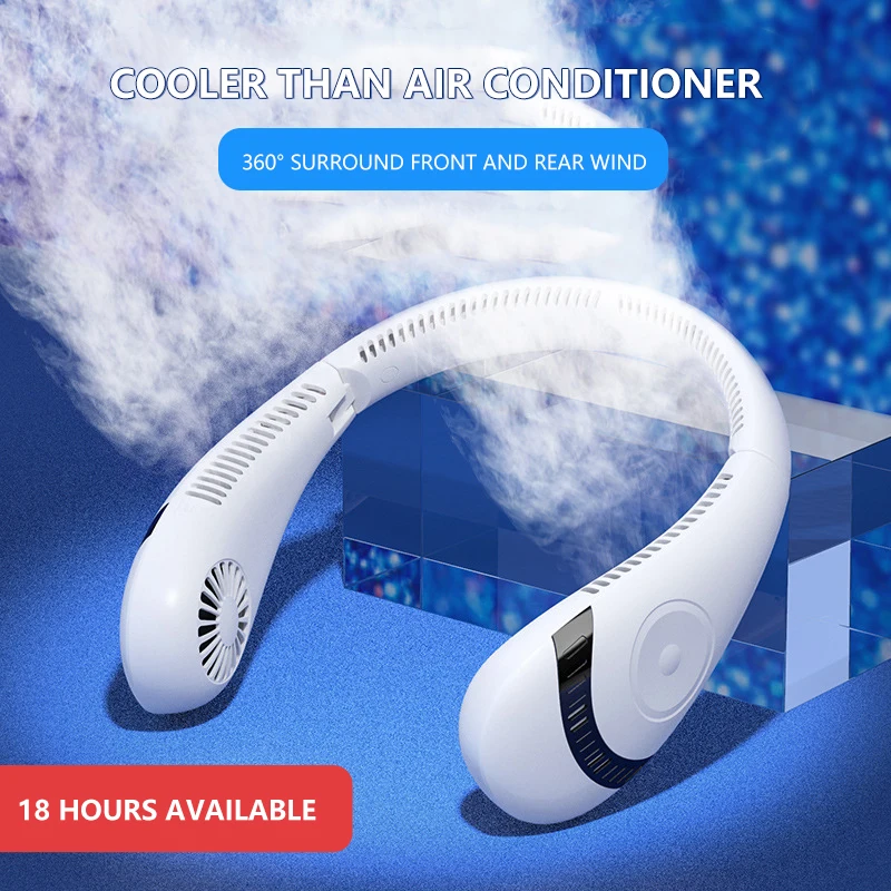 

Wireless Electric Ventilador 선풍기 Abs Neck Fan Summer Air Cooling For Sports Running Ventilador Neckband Fans Portable Mini Fans