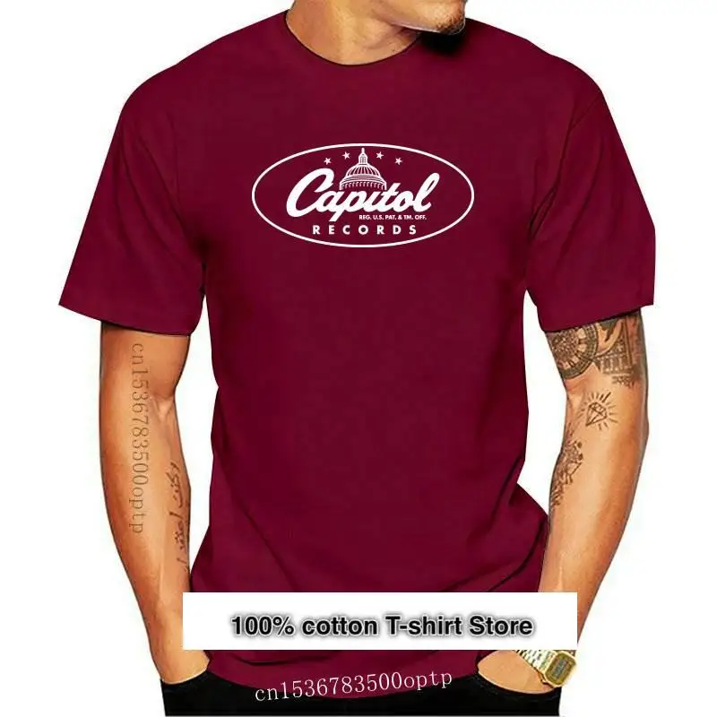 

New Capitol Records T shirt Record Label Company Logo Tee Shirt