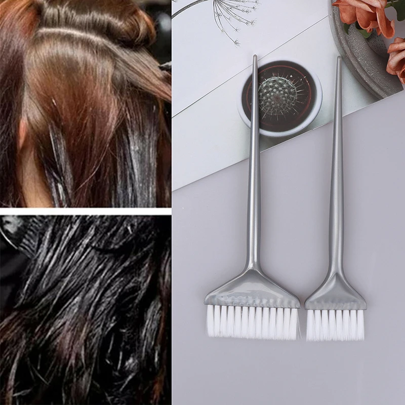 

1PC Hair Dye Coloring Brushes Dual-Purpose Hair Coloring Dyeing Paint Tinting Comb Salon Hairdressing Hair Coloring Tool Grey