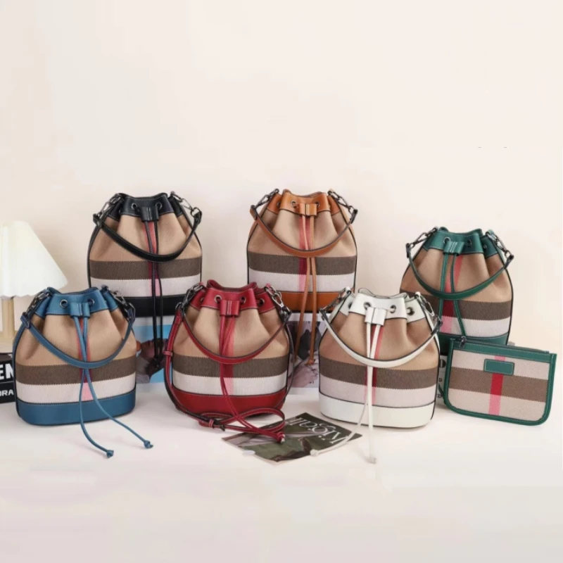 Luxury Brand Designer Bucket Handbag and Purse Shoulder Crossbody Bag For Women 2023 New Soft Leather Fashion Messenger Bolsa