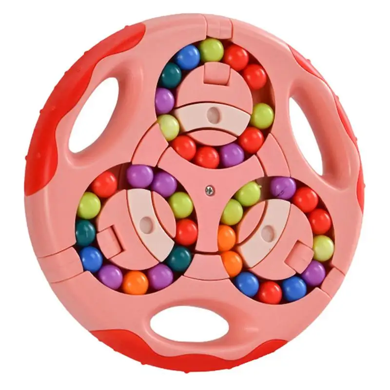

Plastic Fingertip Rotating Bean Disk Finger Bead Game Toy Early Educational Toy