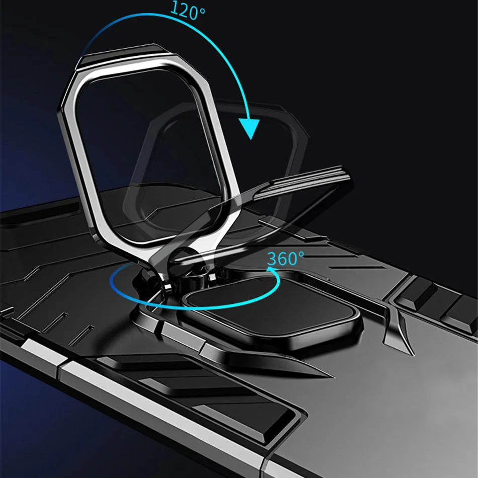 Защитный чехол с магнитным кольцом для Huawei Honor 9X китай Hybird Корпус противоударный