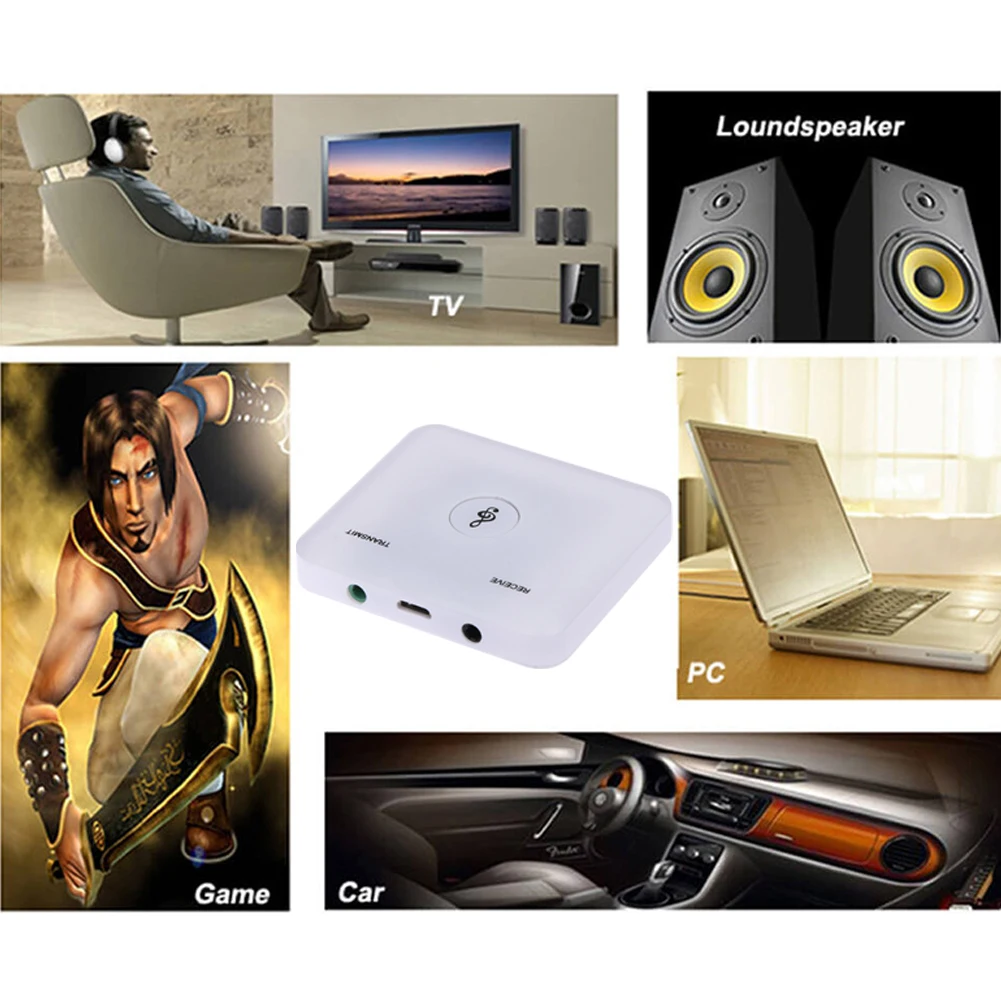 

Dongle Adapter Bluetooth-compatible 5.0 Audio 3.5mm Jack RCA Wireless Music Receiver Household TV Easy Enjoying Ornaments for TV