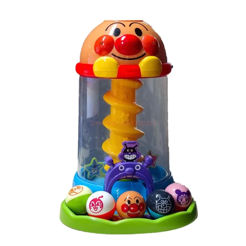 Фото Оригинальная развивающая музыкальная игрушка Bandai Anpanman с вращающейся и катающейся дорожкой для мячей, способствующая улучшению развития мальчиков и девочек. №5