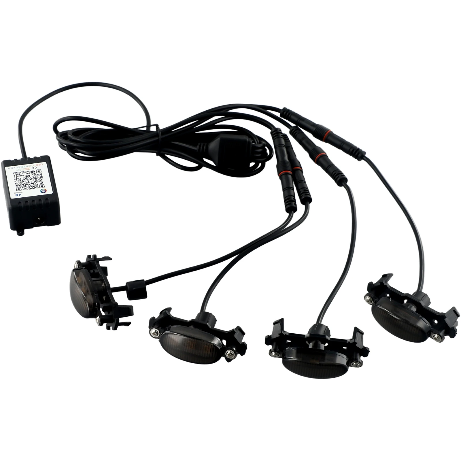 

LED Grille Grille Light Kit Upper ABS Plastic Anti-shock Flexible Light Weight Low Power Consumption Practical