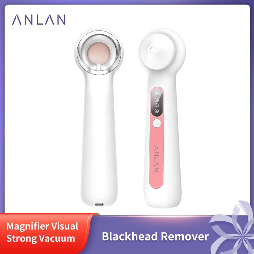 

ANLAN Visual Vacuum Blackhead Remover Skin Care Pore Acne Pimple Magnifier Removal Blackhead Removal Device Vacuum Pore Cleaner