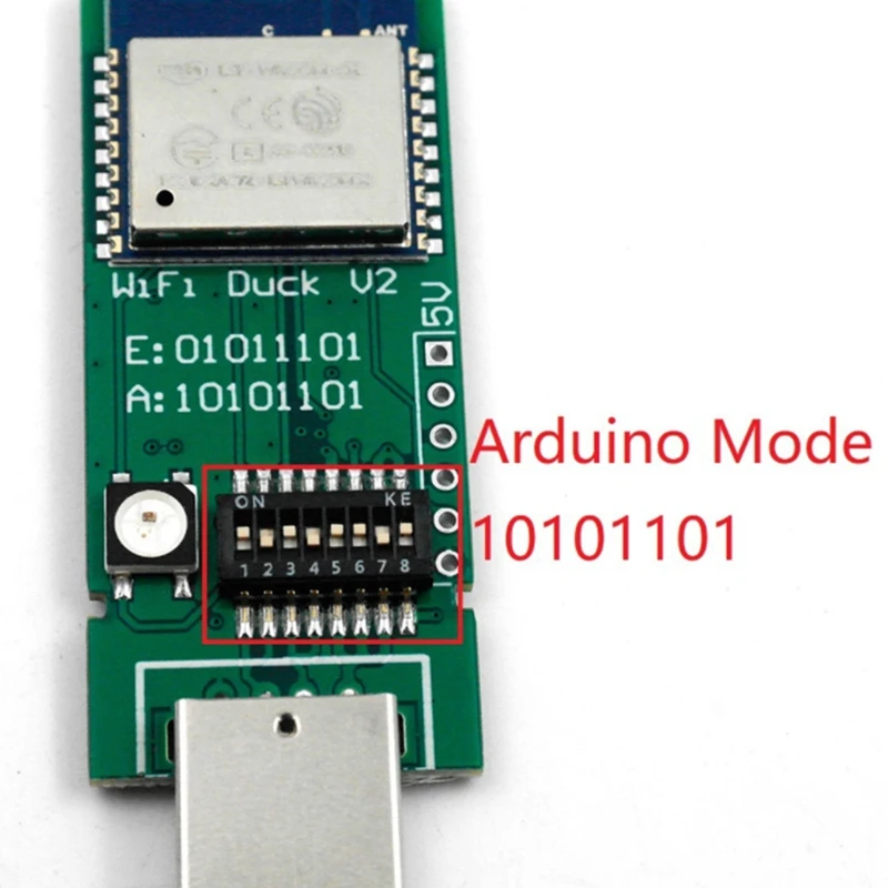Wi-Fi утка V2 с чехлом ESP8266 режим а микроконтроллер действует как USB-клавиатура |