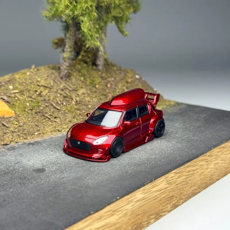 Фото Gop Speed 1/64 Suzuki Swift Sport ZC32S Zephyr, модифицированная версия, литая модель автомобиля, коллекционная игрушка из сплава, подарок для мальчиков. №5