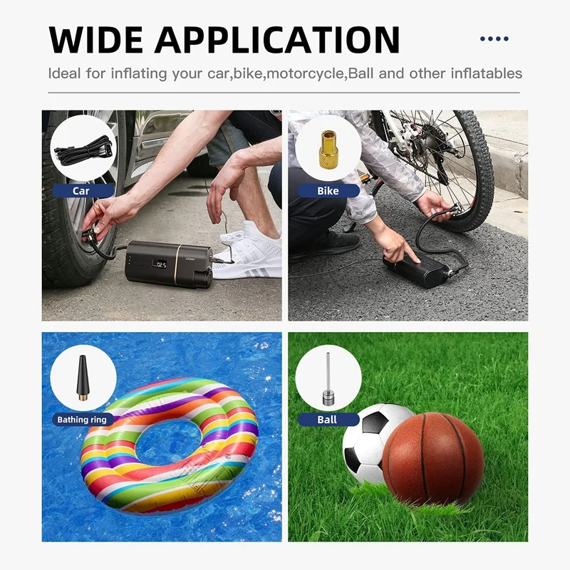 YANTU 150 фунтов на квадратный дюйм портативный электрический воздушный компрессор