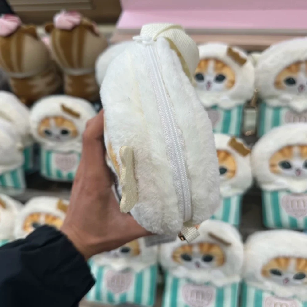 Фото Плюшевый кошелек-монетница Mofusand Cat Ice Cream Collection: милая аниме-игрушка, подарок на день рождения и Рождество №3