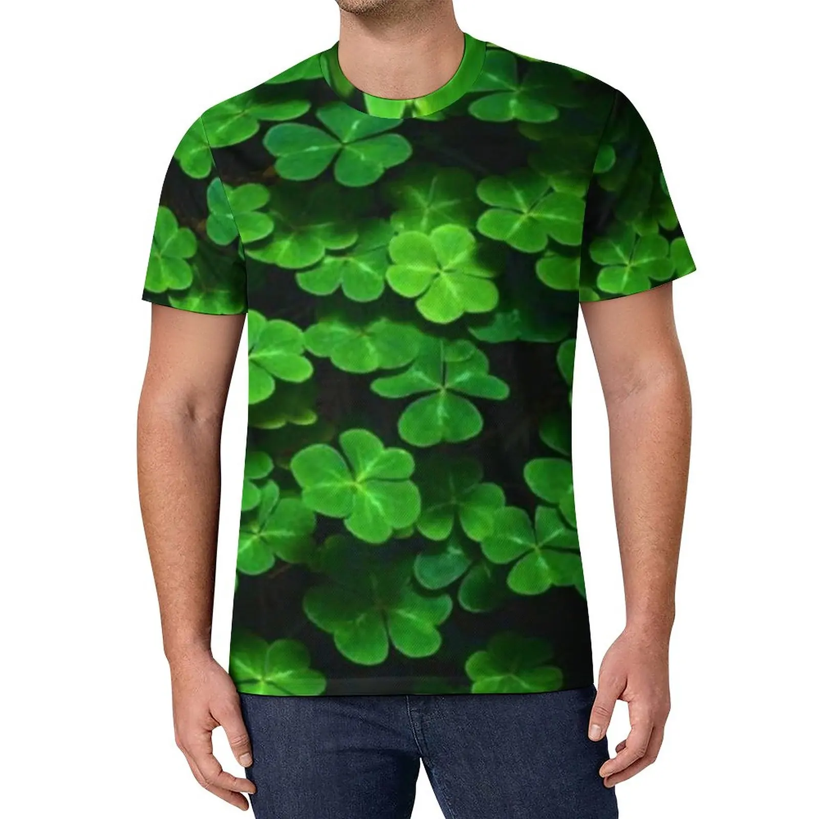 

St Patrick's Day T Shirt Happy Paddys Day Shamrocks Hip Hop T Shirts Beach Graphic Tees Awesome Tops Plus Size 6XL