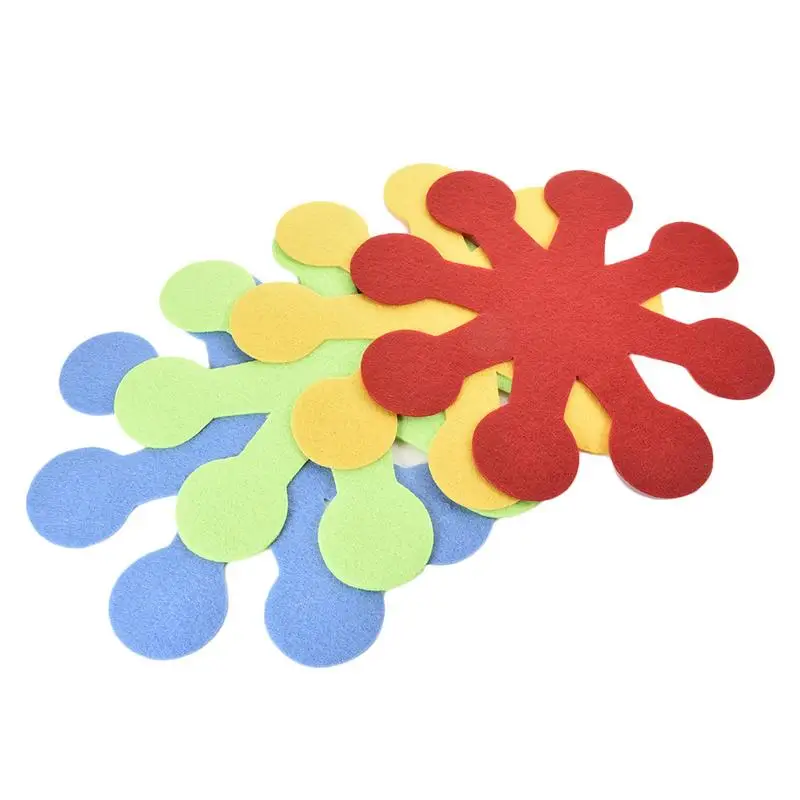 

PCSPack Easter Eight Petal Flower Shape Pot Kitchen Insulation Pattern Placemat Cleaning Protective Coasters Home Accessories