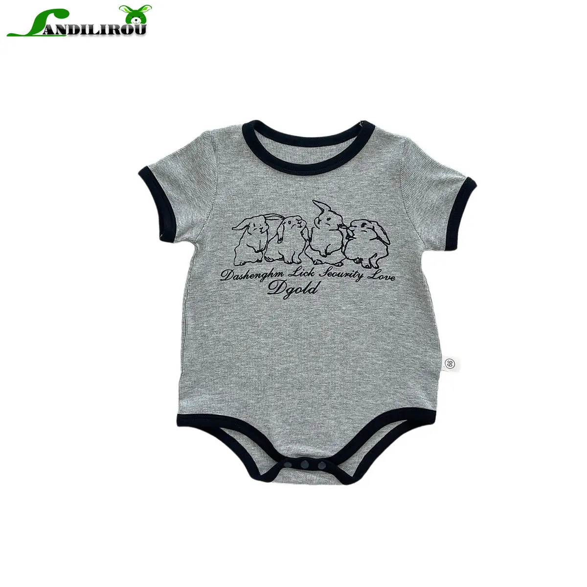 

2023 Summer Infant Baby Boys Girls Cartoon Print Bodysuits - Short Sleeves for Outdoor Activities Newborn Kids Jumpsuits 024M